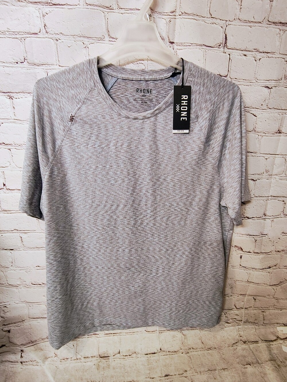 Rhone Performance UPF 50 Reign Anti- Odor True Navy Heather Space Dye XL NWT